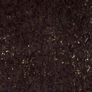Sample - Schumacher Obscura Wallpaper in Burnished Gold For Sale