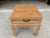 Vintage 1980's leather wrapped bamboo/rattan base side table by Stanley Furniture. High quality, very sturdy, and...
