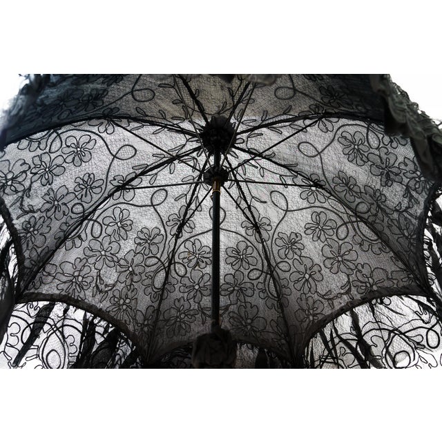 Parasol in Silk and Fabric, 1920s For Sale - Image 3 of 18