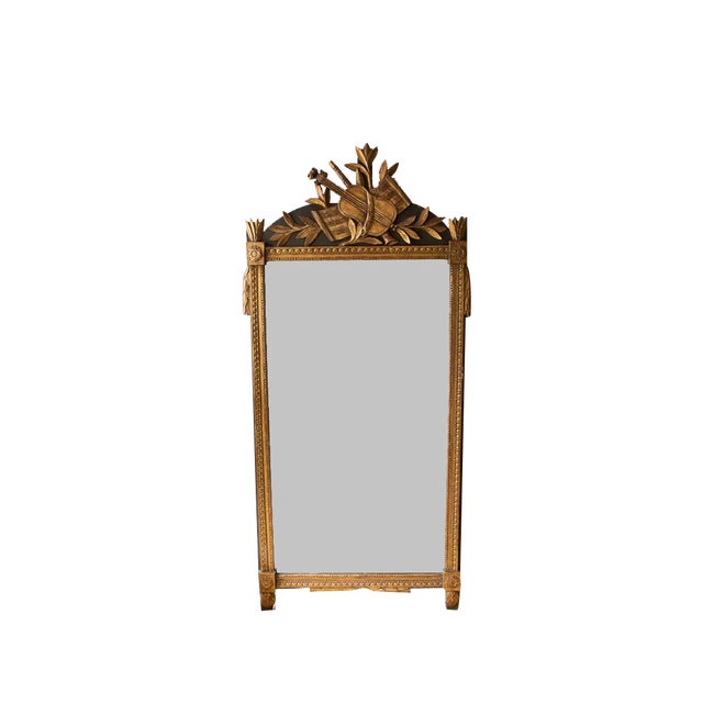 Antique French Louis XVI Style Mirror, 1900s For Sale