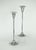 Marie Zimmermann Tall Arts and Crafts Silver Candle Holder Pair, Circa 1915 For Sale - Image 4 of 11