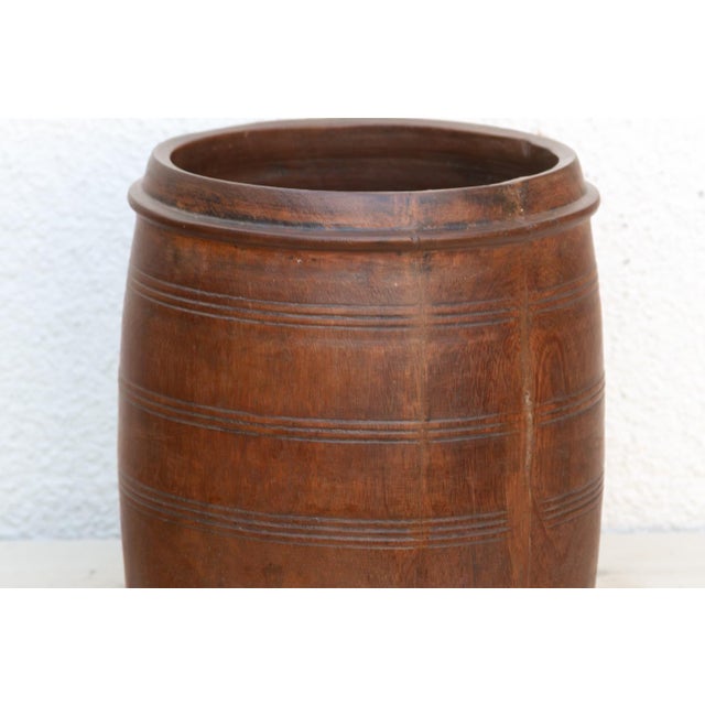 19th Century Antique Colonial Turned Grain Bowl For Sale - Image 5 of 9