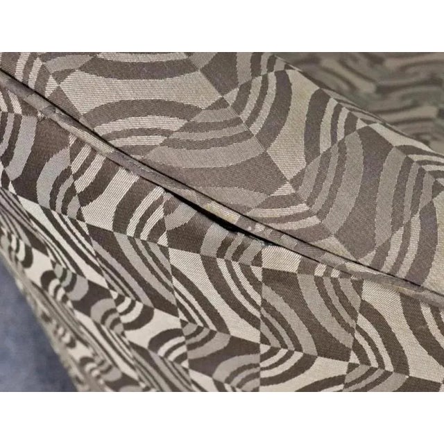 Textile 1960s Mid-Century Modern Barrel Back Swivel Chairs - Set of 2 For Sale - Image 7 of 12