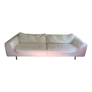roche bobois leather sofa chairish