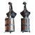 Pair of 1920s Arts and Crafts Cast Brass and Mica Lantern Wall Sconces in Original Patina For Sale
