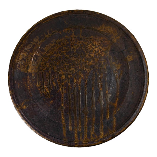 Mid-Century Modern Contemporary Studio Art Pottery Charger by Henry Gerhardt For Sale