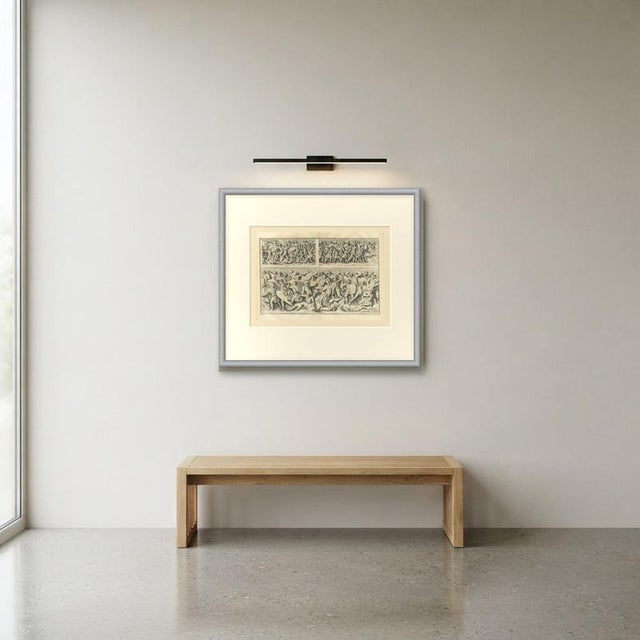 Paper Bernard de Montfaucon, Roman Assault on Walls with Ladders, Trajan's Column, 1722, Engraving For Sale - Image 7 of 8