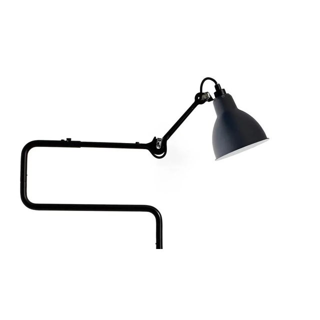 Blue Blue Lampe Gras N° 411 Floor Lamp by Bernard-Albin Gras For Sale - Image 8 of 9