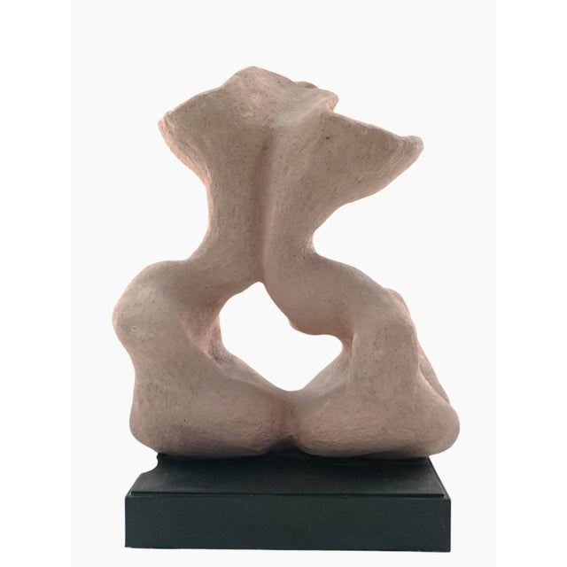 Adriana Montariello, Organic Ceramic Sculpture on a Wooden Base, 1990s, Ceramic and Compressed Wood For Sale - Image 13 of 13