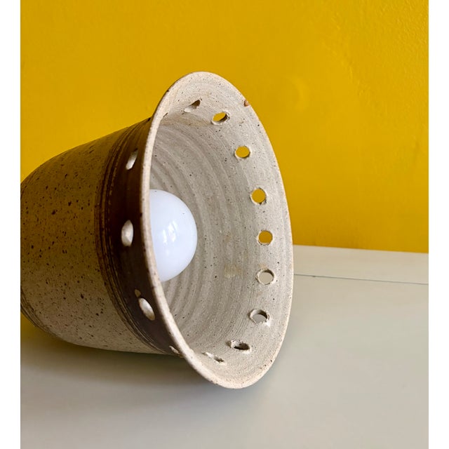 1960s Danish Ceramic Pendant Lamp 1960s For Sale - Image 5 of 10