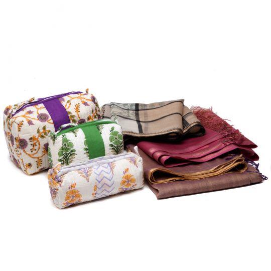 Indian Aurora Black/Bisque Patterned Scarf For Sale - Image 3 of 4