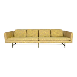Mid Century Modern Erwin-Lambeth Brass Legged Sofa