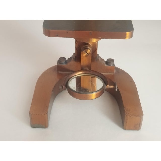 Antique No 975 Microscope in Brass from Beneche & Wasserlein, Berlin, 1850s For Sale - Image 5 of 14