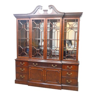 Henkel Harris Mahogany China Cabinet For Sale