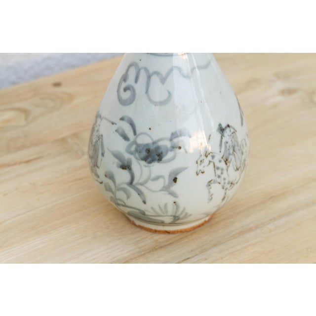 Chinese Pear Shape Antique Vietnamese Bottle Vase For Sale - Image 3 of 7
