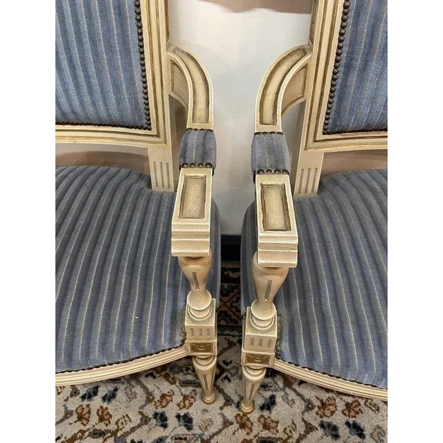 French Louis XV Style Armchairs, Set of 2 For Sale - Image 3 of 5