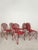 Red Postmodern Outdoor Chairs attributed to Oscar Tusquets Blanca for Aleph-Driade, 1980s, Set of 6 For Sale - Image 8 of 18