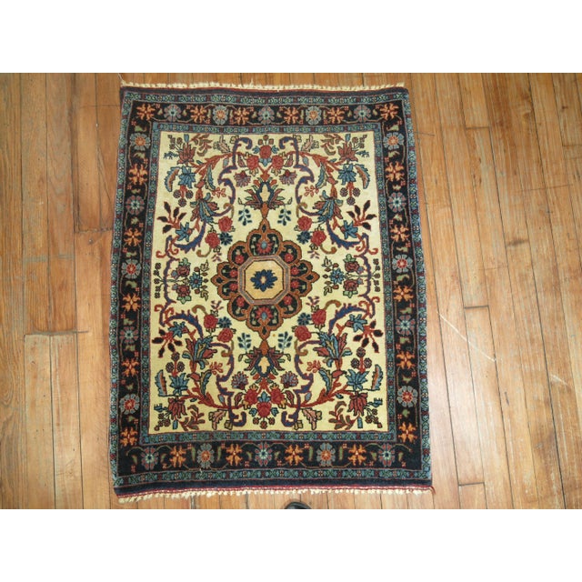 Persian 20th Century Vintage Persian Bidjar Square Mat Size Rug - 2'6" x 3' For Sale - Image 3 of 6