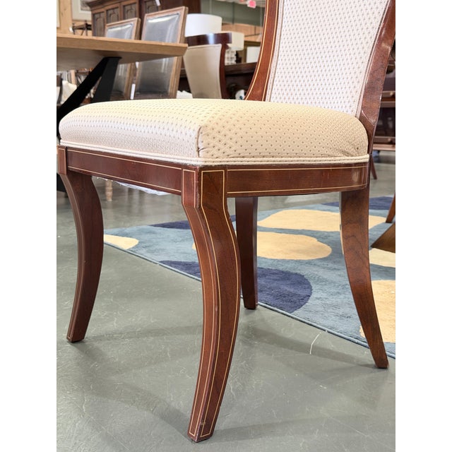 Brown Late 20th Century Set of 6 John Widdicomb Neoclassical Klismos Mahogany Dining Chairs For Sale - Image 8 of 9