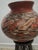 Traditional F-018 Signed 12" Mata Sgraffito Vessel -Ines Oliva- Geometric Lizard Motif. For Sale - Image 3 of 11