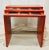 Mid 20th Century Vintage Asian Red & Black Lacquered Nesting Console Table - Set of 3 For Sale - Image 4 of 12