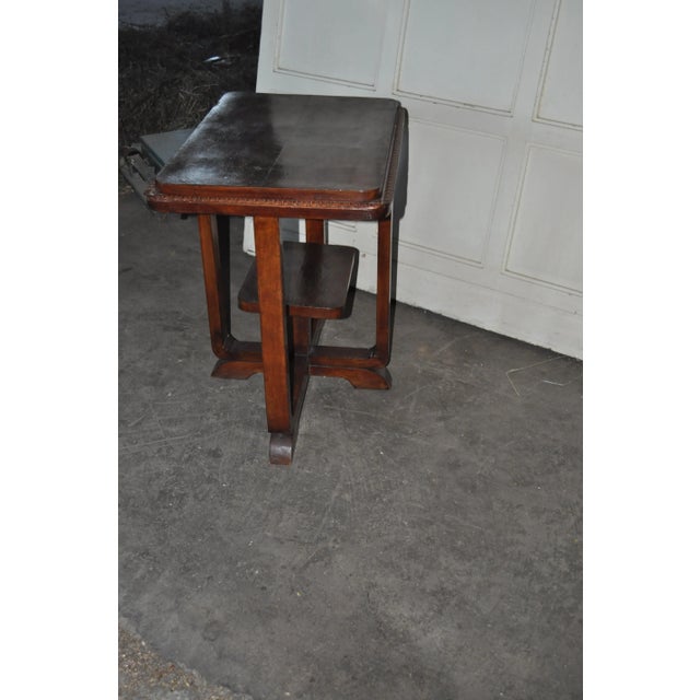 Art Deco Hungarian Wooden Coffee Table, 1930s For Sale - Image 6 of 6