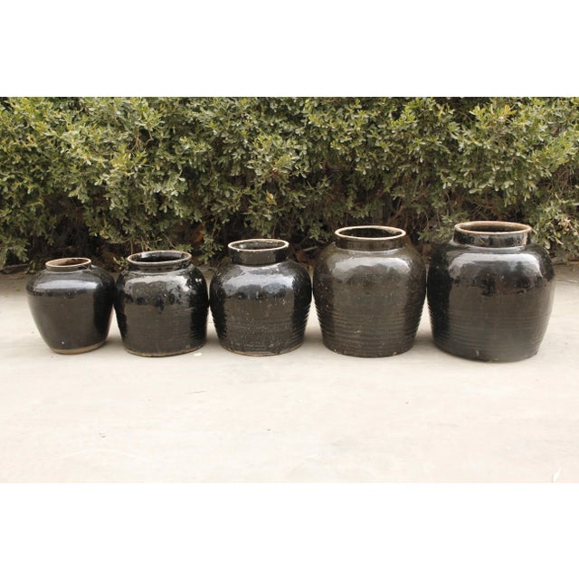 Three sizes vintage oil pot, originally used in the kitchen for the storage of cooking oil. it is a very popular kitchen...