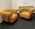 Set of Lounge Chairs with Tapered Legs in Mustard Bouclé Wood, 2000s For Sale - Image 6 of 6