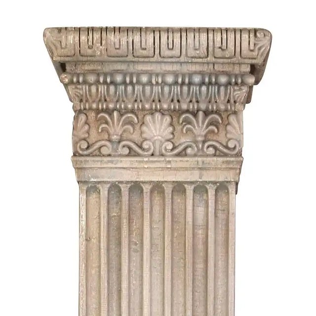 A Pair of Painted and Fluted Pilasters For Sale - Image 4 of 4