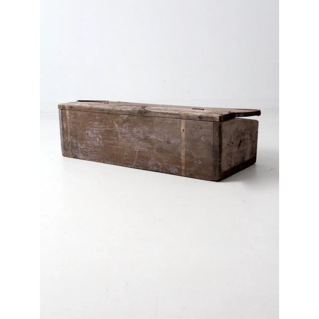 Farmhouse Antique Primitive Tabletop Secretary Cabinet For Sale - Image 3 of 7