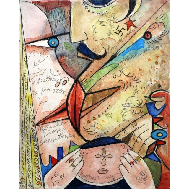 Paper Leszek Rózga, Prostytunia, 2008, Etching and Watercolour on Paper For Sale - Image 7 of 7