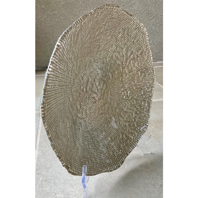 Circa 2000 Ivv Diamanté Nicely-Sized Shallow Centerpiece / Console Bowl, Italy For Sale - Image 9 of 18