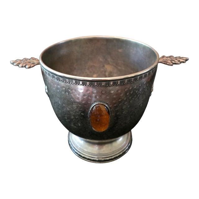 Vintage Pre Mid Century Christofle Style Champagne Bucket For Sale