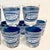 Mid-Century Americana Currier & Ives French Blue Old Fashion Lowballs Glasses - Set of 10. For Sale - Image 9 of 10