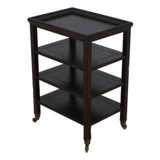 Baker Milling Road Italian Distressed Finish Tiered End Table For Sale