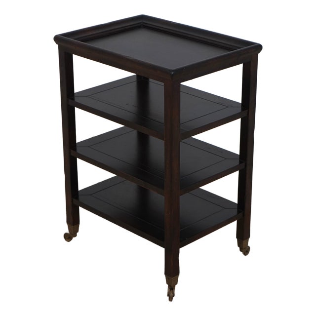 Baker Milling Road Italian Distressed Finish Tiered End Table For Sale