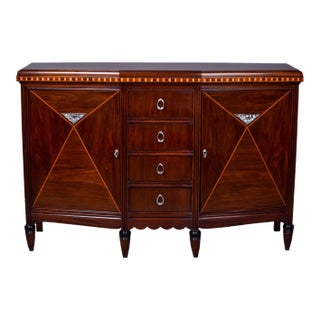 Art Nouveau Style Mahogany Side Commode For Sale