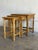 1970s Oak Tile Top Nesting Tables Set of 3 Danish Mid-Century Modern Side Tables 1970s For Sale - Image 5 of 9