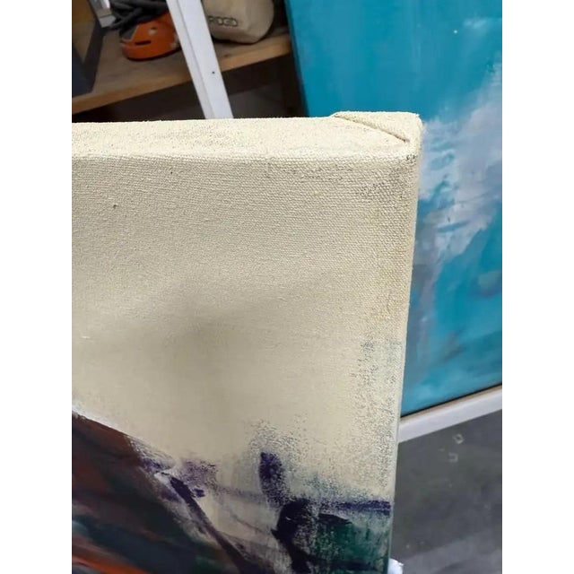 Mirtha Moreno Oil on Canvas Painting Titled “AbEx Series 213” 36.5 x 46.75 2025 For Sale In West Palm - Image 6 of 11