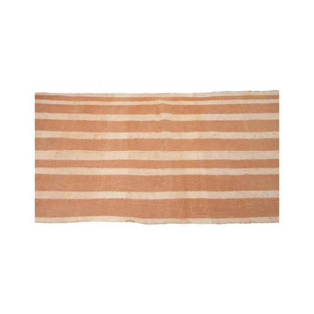 1960s Decorative Vintage Striped Kilim Rug - 2`11″ X 6`9″ For Sale - Image 5 of 6