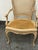 Shell Louis XV Style Cane Armchair, Antique For Sale - Image 7 of 12