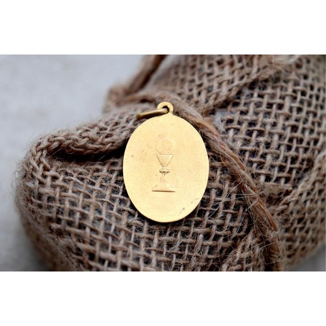 19.2k Gold Our Lady Pendant For Sale - Image 6 of 6
