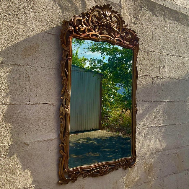 Vintage Regency Gold Wall Mirror | Chairish