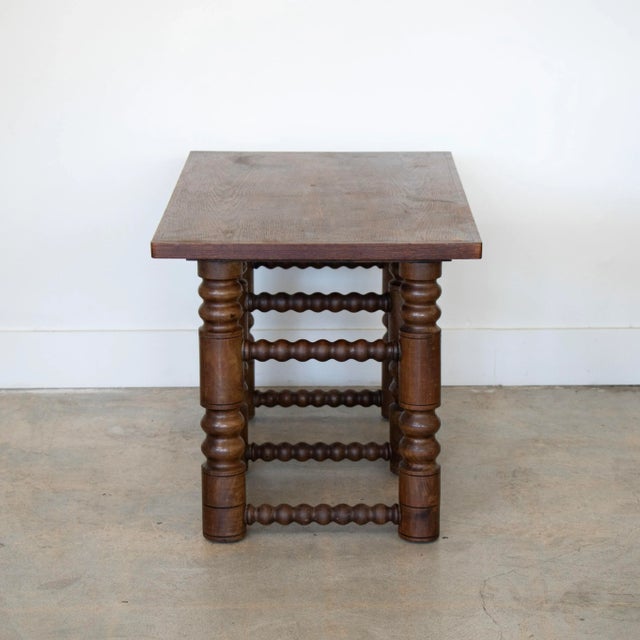 1940s 1940s French Oak Coffee Table in the Style of Charles Dudouyt For Sale - Image 5 of 11