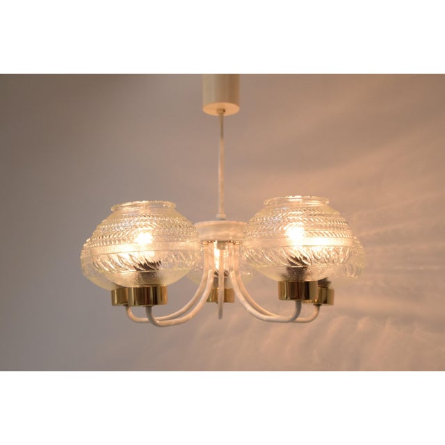 Mid-Century Ceiling Light attributed to Instala Jilove U Decina, 1970s For Sale - Image 6 of 17