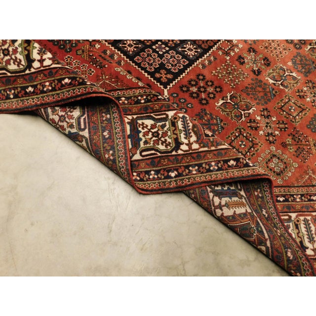 1960s Mid Century Vintage Hand-Knotted Persian Rug. 7'6"x 11' For Sale - Image 11 of 13