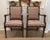 Pair of vintage Louis XVI style open armchairs with carved wood frames ORIGIN: France CIRCA: Early 20th Century (exact age...