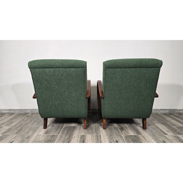 Lounge Chairs by Jindrich Halabala, 1940s, Set of 2 For Sale - Image 9 of 10