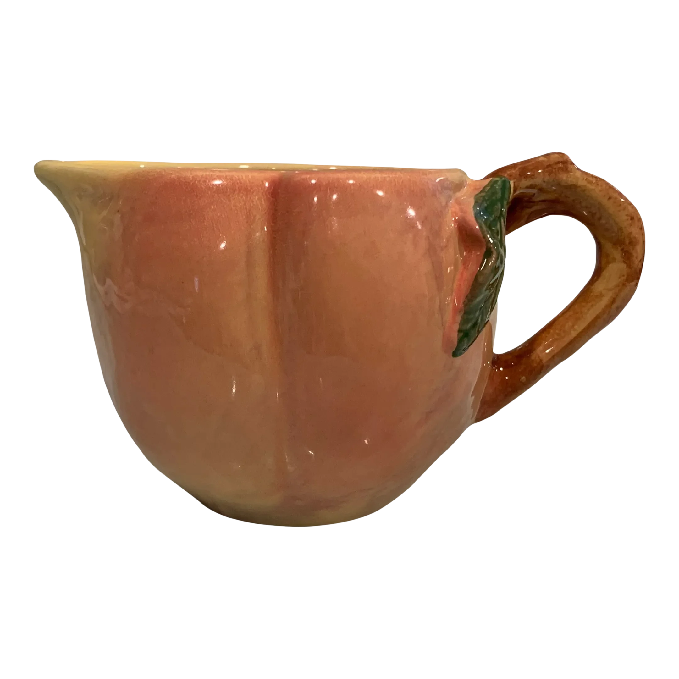 Block Molde Creamer, Peaches by Barbara Eigen | Chairish