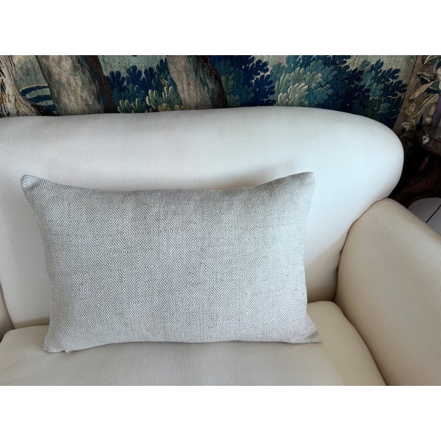 Contemporary Single Belgian Linen/Cotton Cushion/Pillow-22” X 14" For Sale - Image 3 of 10